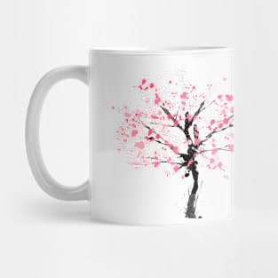 Falling Sakura Tree Japanese Cherry Blossom Mug